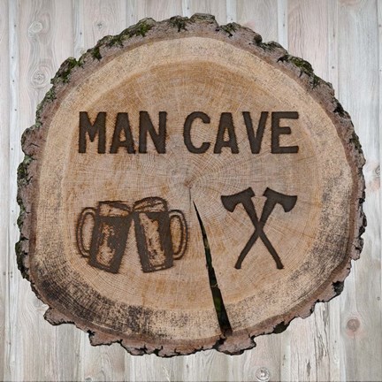 Framed Man Cave Print