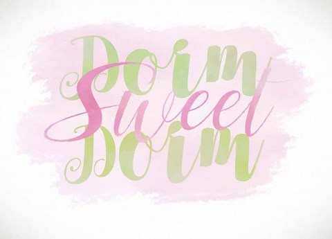 Framed Dorm Sweet Dorm Print