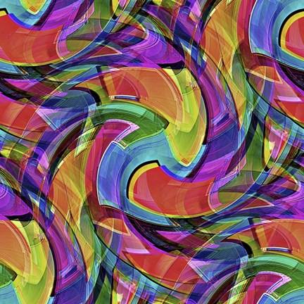 Framed Graffiti Crazy Print