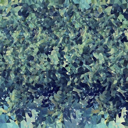 Framed Green Leaves Print