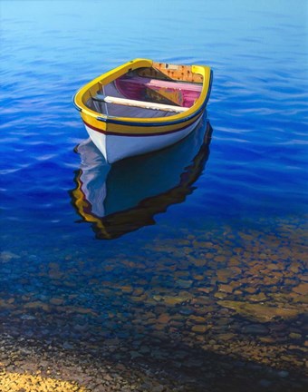 Framed Rusty Boat Print