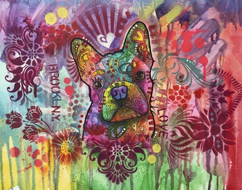 Framed Frenchie Jacket Print