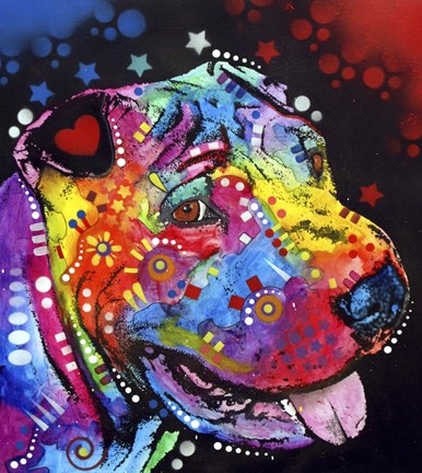 Framed Shar Pei Print