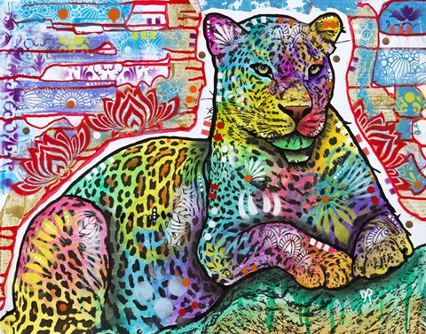 Framed Electric Leopard Print
