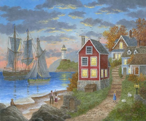 Framed Anchor Bay Print