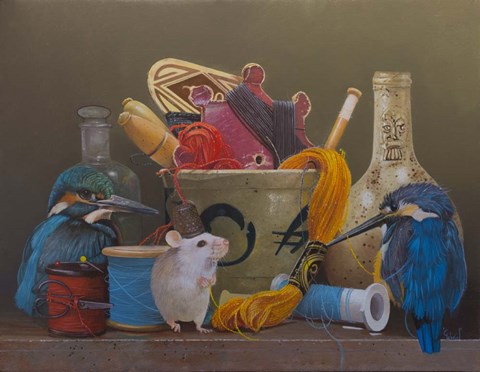 Framed Stitched Print