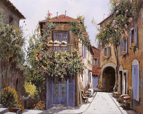 Framed Salitella a Cagnes Print