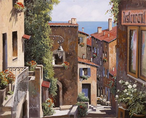 Framed Casette di Cagnes Print