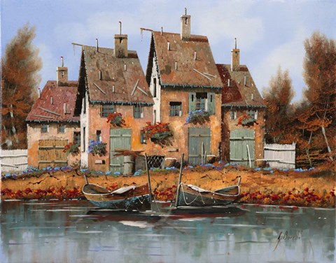 Framed Le Belle Barche Print