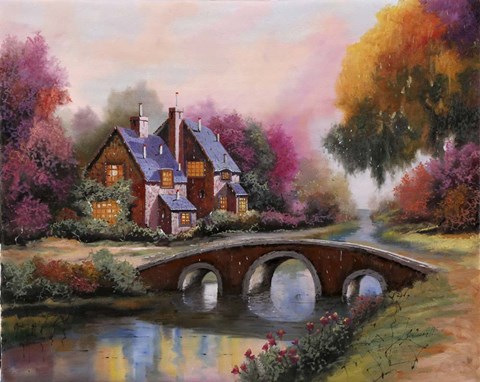 Framed Ponticello A Colori Print