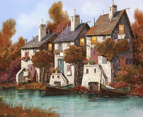 Framed Case Al Crepuscolo Print