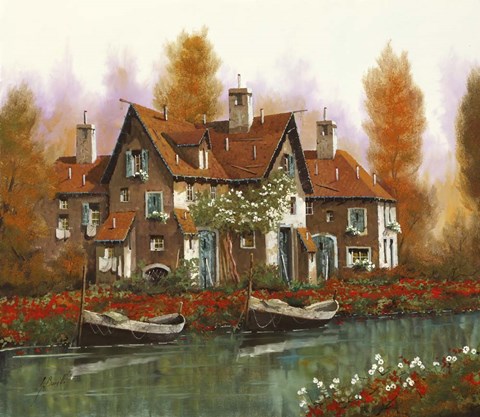 Framed Papaveri Al Torrente Print