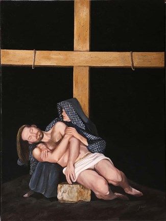 Framed La Pieta&#39; Print