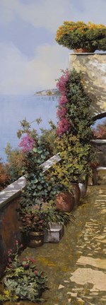 Framed L'angolo Fiorito Print