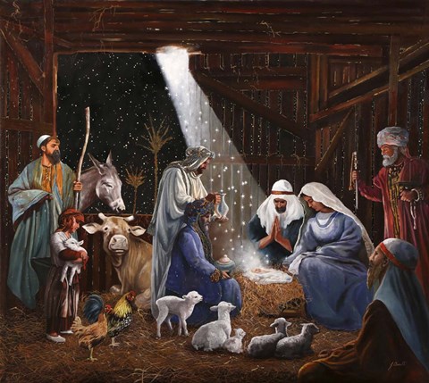 Framed Nativita In Ordine Print