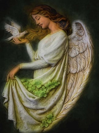 Framed Celtic Angel Print