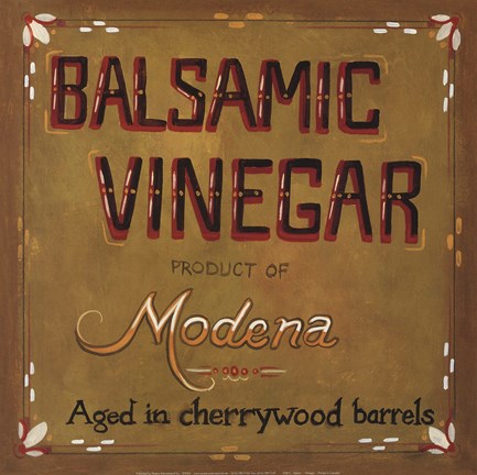 Framed Vinegar Print