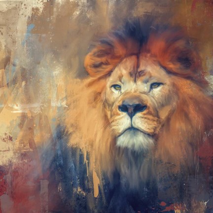 Framed Lion Energy Print