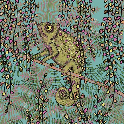 Framed Chameleon Print