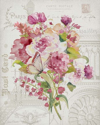 Framed Bouquet Francais A Print