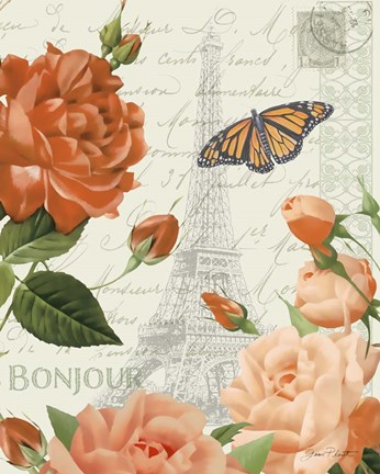 Framed Fleurs Francaises B Print