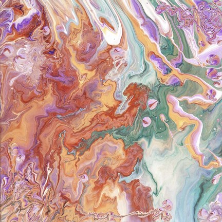 Framed Fluid Acrylic Persian Spring Print