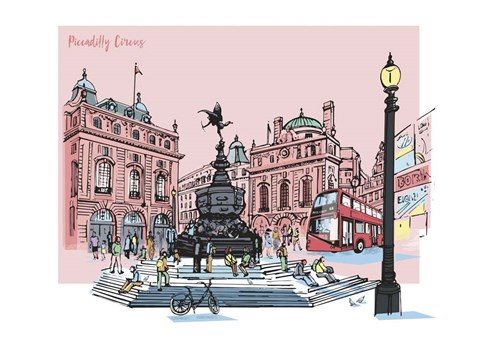 Framed Piccadilly Circus Print