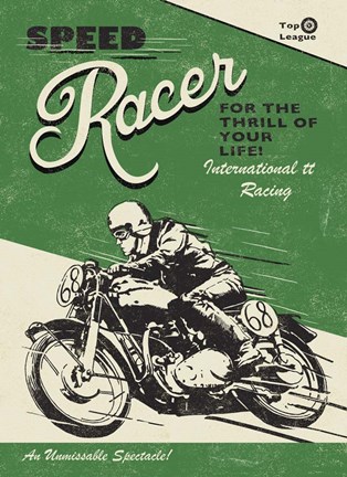 Framed Speed Racer Print