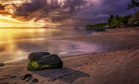 Framed Island Sunset Print