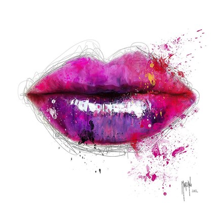 Framed Color of Kiss Print