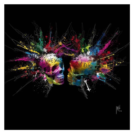 Details about   ETERNAL LOVERS SKULL BY PATRICE MURCIANO ROCK SLATE ART PRINT OFFERED IN 2 SIZES 