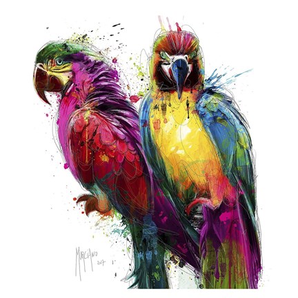 Framed Tropical Colors I Print