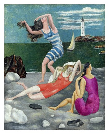 Framed Bathers, 1918 (Las Banistas) Print