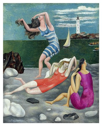 Framed Bathers, 1918 (Las Banistas) Print