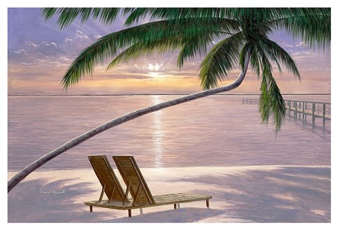 Framed Chaise for Two Print