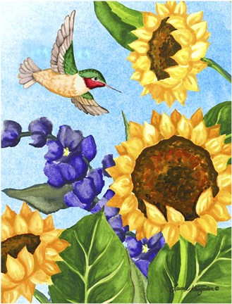 Framed Hummingbird Heaven Print