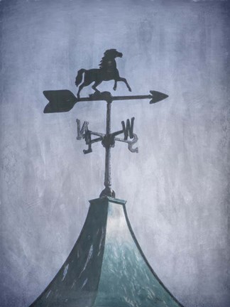 Framed Running Free Weather Vane Print
