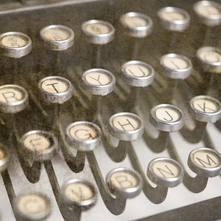 Framed Typewriter 02 Royal keys 1 Print