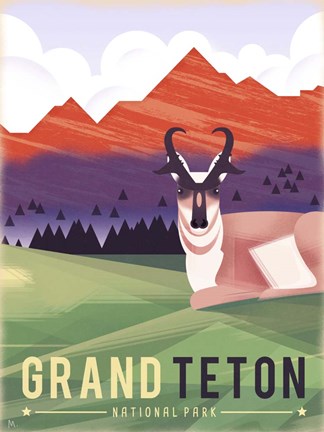 Framed Grand Teton Print