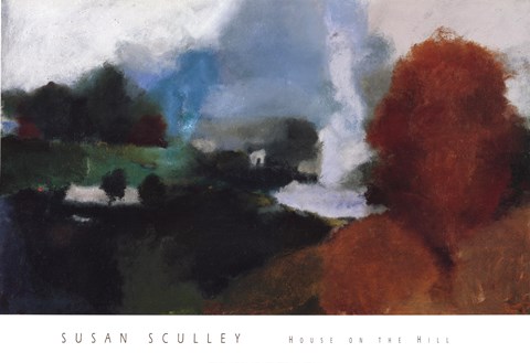 Framed House on the Hill Print