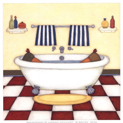 Framed Bath Time Print