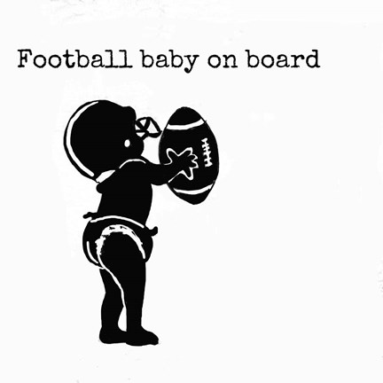 Framed Football Baby 2 Print