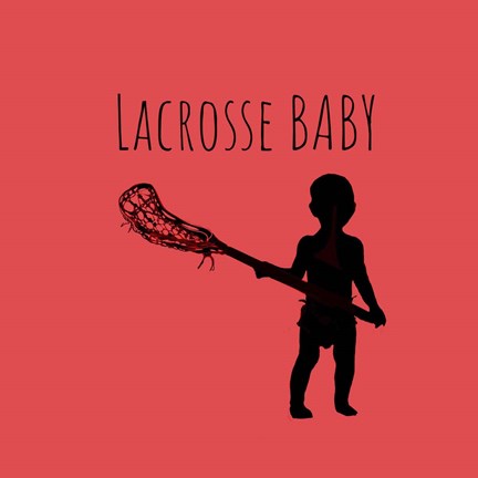 Framed Lacrosse Baby Print