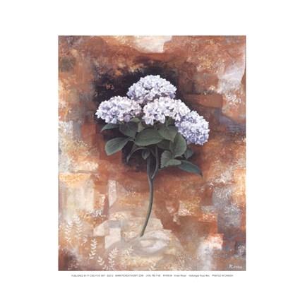 Framed Hydrangea Royal Print