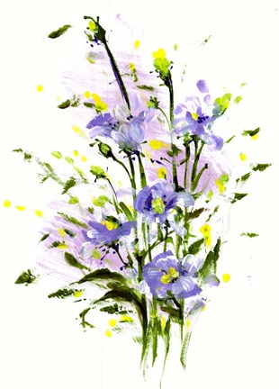Framed Purple Blooming Print