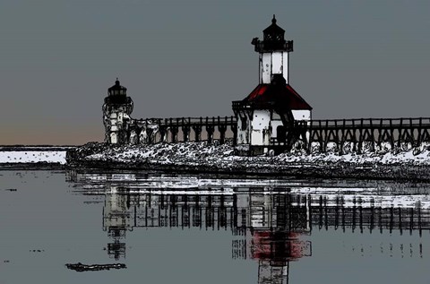 Framed St. Joe Lighthouse Print