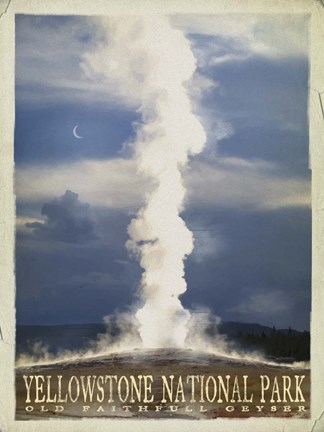 Framed Old Faithful Print