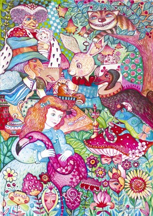 Framed Alice In Wonderland Print