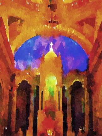 Framed Cathedral Interior Print