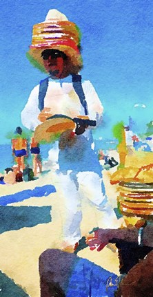 Framed Hat Man Print